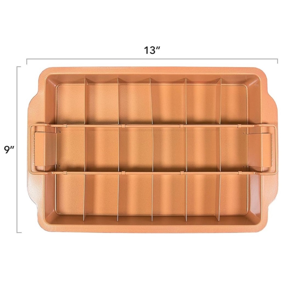 Red Copper Brownie Bonanza Pan by Bulbhead PRICE IS FIRM
